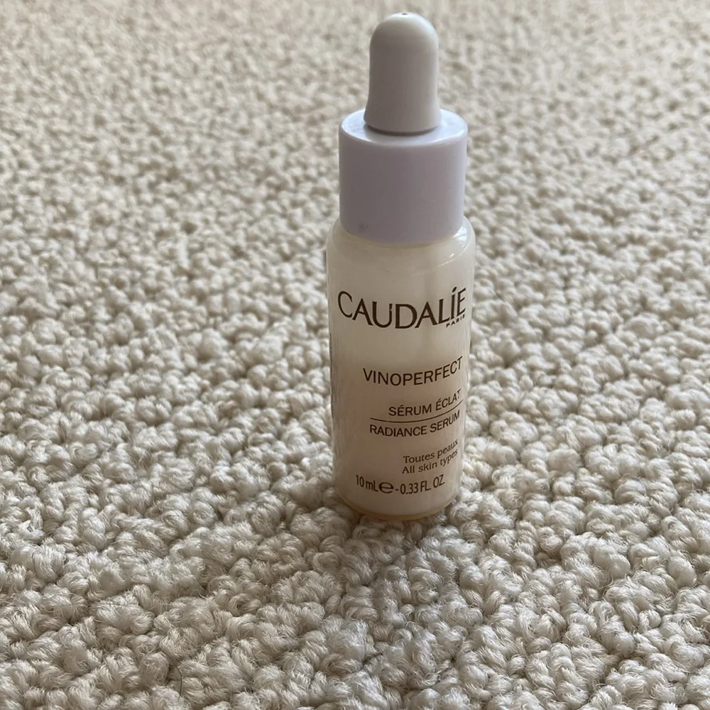 Caudalie Vinoperfect Radiance Serum Vial 0.33 fl oz Mini Size 60% Full